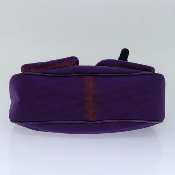 Christian Dior Purple Trotter Canvas Shoulder Bag - Picture 6 of 16